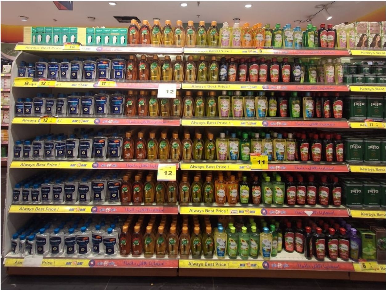 Hair care & oils — full aisle