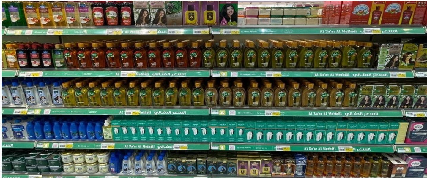 Vaseline & Dabur end-cap