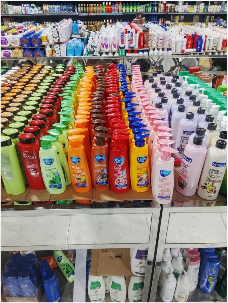 CavinKare shampoo shelf